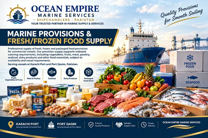 Marine Provisions & Fresh/Frozen Food Supply
