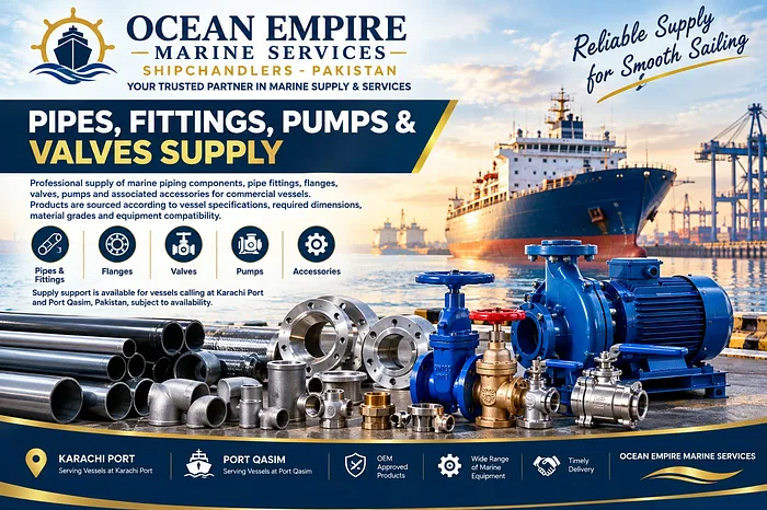 Pipes, Fittings, Pumps & Valves Supply